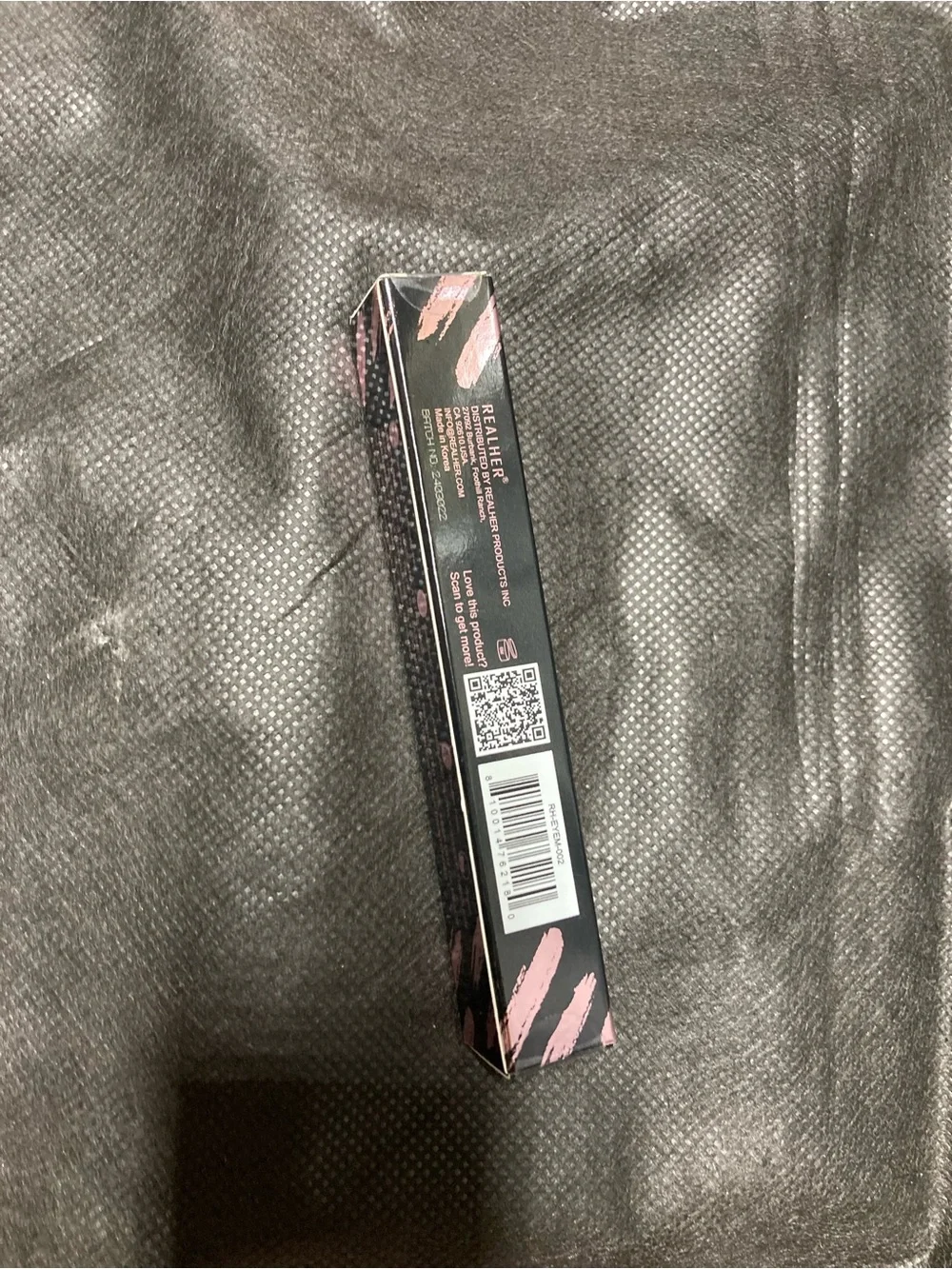 RealHer Mascara Tube in Black with Pink Accents